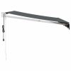  antracitszürke automata behúzható napellenző 3 x 2,5 m