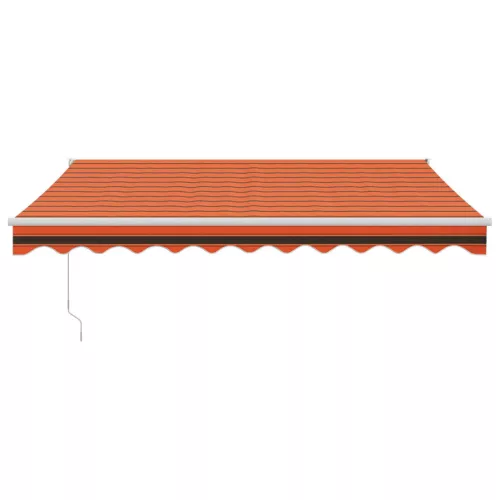  narancssárga-barna automata behúzható napellenző 3,5 x 2,5 m