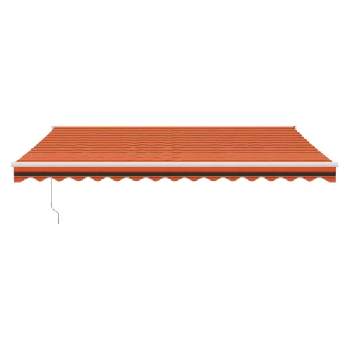  narancssárga-barna automata behúzható napellenző 4 x 3 m