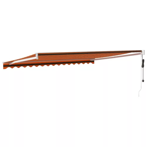  narancssárga-barna automata behúzható napellenző 4 x 3 m