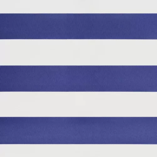  kék és fehér automata behúzható napellenző 3,5 x 2,5 m