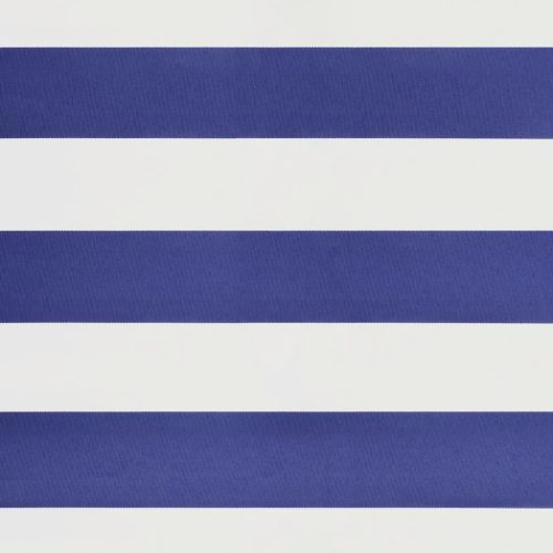  kék és fehér automata behúzható napellenző 5 x 3 m