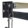  krémszínű automata behúzható napellenző 3 x 2,5 m