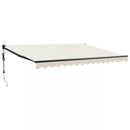  krémszínű automata behúzható napellenző 4 x 3 m
