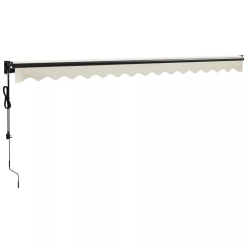  krémszínű automata behúzható napellenző 4,5 x 3 m