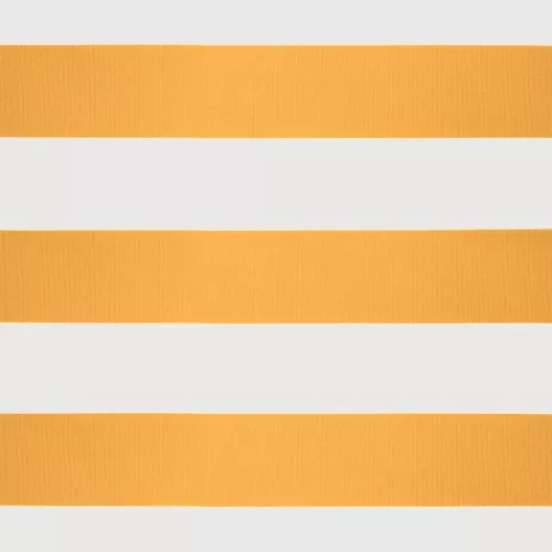  sárga-fehér automata behúzható napellenző 5 x 3 m