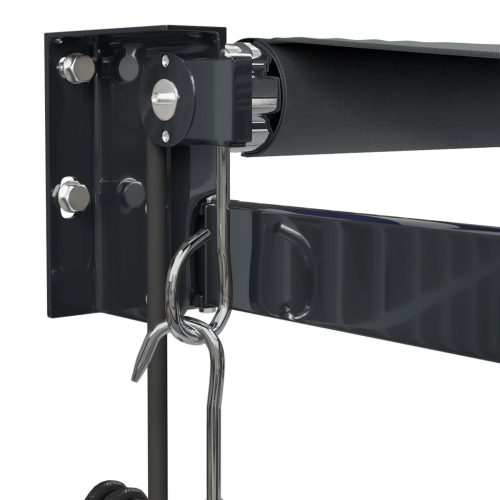  antracitszürke automata behúzható napellenző 3,5 x 2,5 m