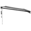  antracitszürke automata behúzható napellenző 4 x 3 m