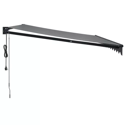  antracitszürke automata behúzható napellenző 4 x 3 m