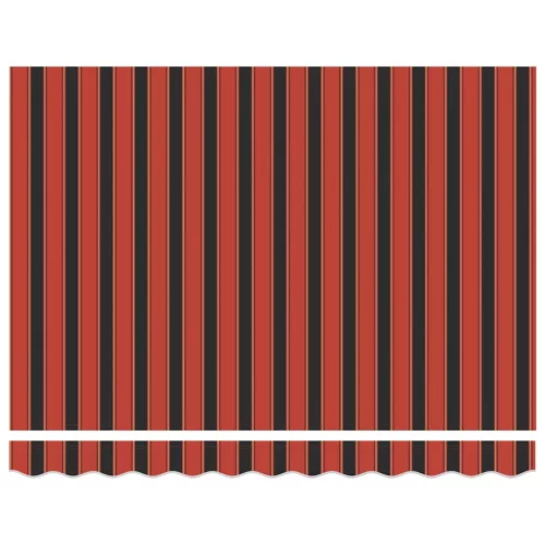  narancssárga-barna automata behúzható napellenző 3 x 2,5 m