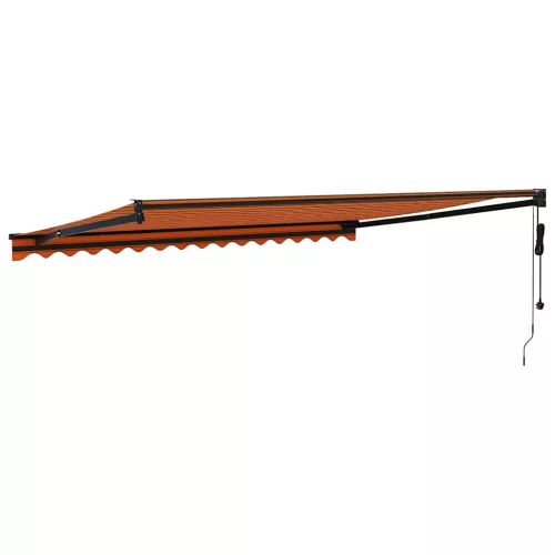  narancssárga-barna automata behúzható napellenző 4 x 3 m