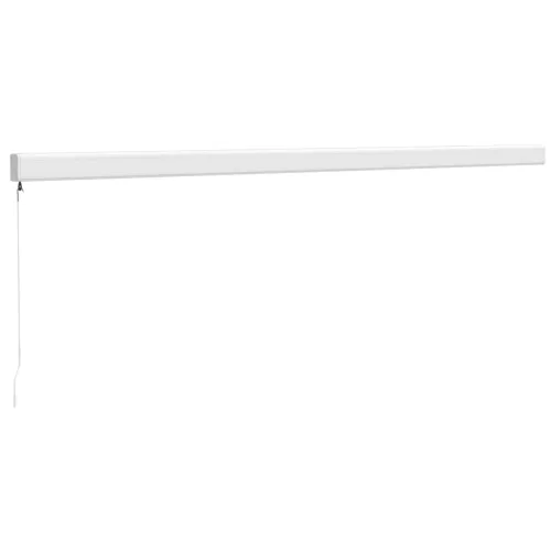  kék és fehér szövet és alumínium behúzható napellenző 5 x 3 m