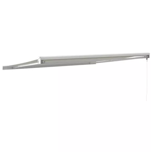  krémszínű szövet és alumínium behúzható napellenző 4 x 3 m