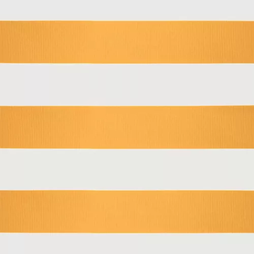  sárga-fehér szövet és alumínium behúzható napellenző 3 x 2,5 m