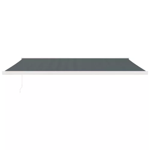  antracit szövet és alumínium behúzható napellenző 5 x 3 m