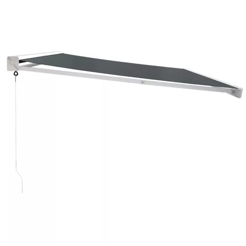  antracit szövet és alumínium behúzható napellenző 5 x 3 m