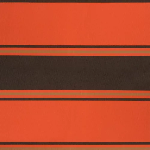  narancs-barna szövet és alumínium behúzható napellenző 4,5x3 m