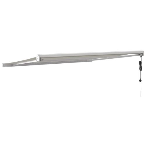  krémszínű szövet és alumínium behúzható napellenző 4 x 3 m