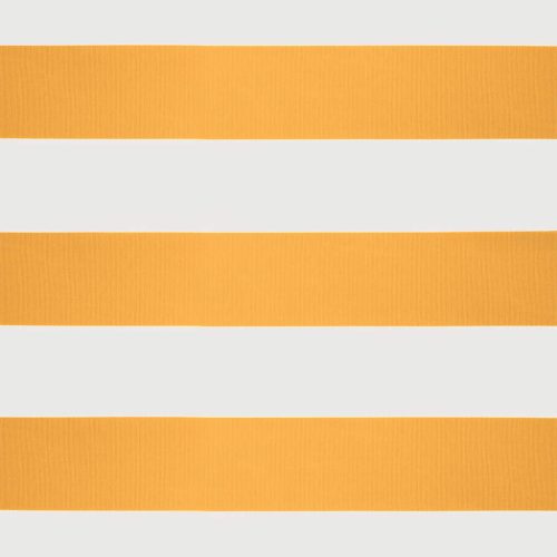  sárga-fehér szövet és alumínium behúzható napellenző 3 x 2,5 m