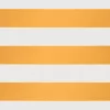  sárga-fehér szövet és alumínium behúzható napellenző 3,5x2,5 m