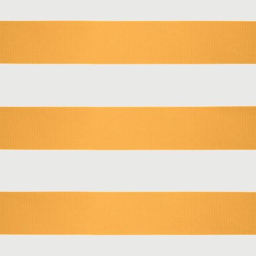  sárga-fehér szövet és alumínium behúzható napellenző 3 x 2,5 m