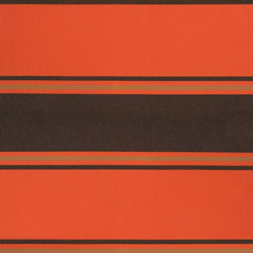  narancs-barna szövet és alumínium behúzható napellenző 3x2,5 m