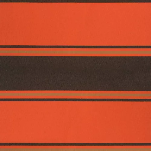  narancs-barna szövet és alumínium behúzható napellenző 3x2,5 m