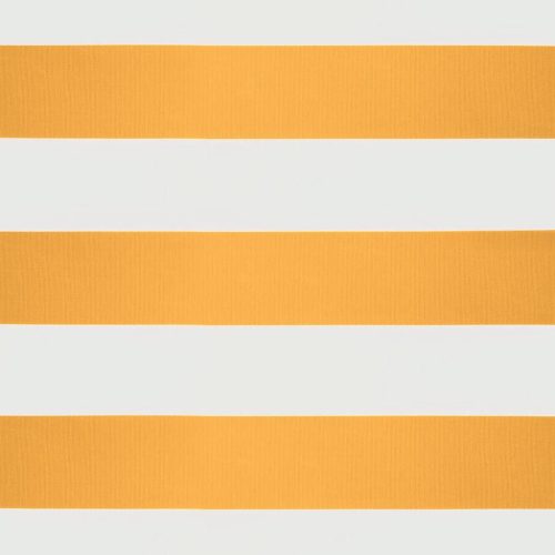  sárga-fehér szövet és alumínium behúzható napellenző 3 x 2,5 m