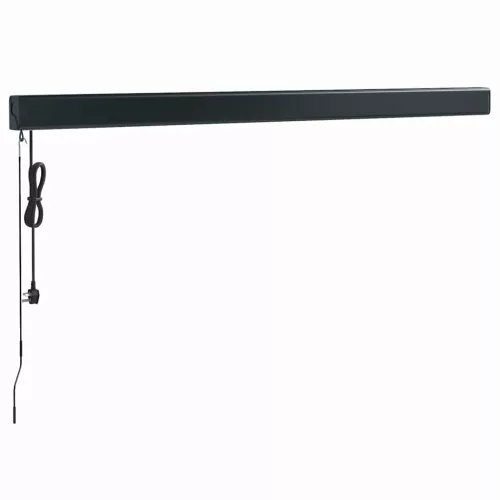  sárga-fehér szövet és alumínium behúzható napellenző 3,5x2,5 m