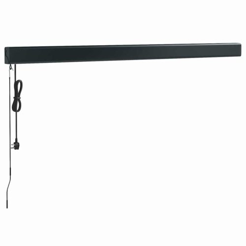  narancs-barna szövet és alumínium behúzható napellenző 3x2,5 m