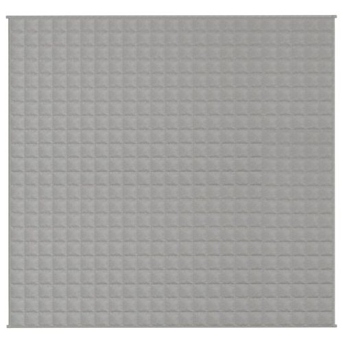  szürke szövet súlyozott takaró 220 x 230 cm 15 kg