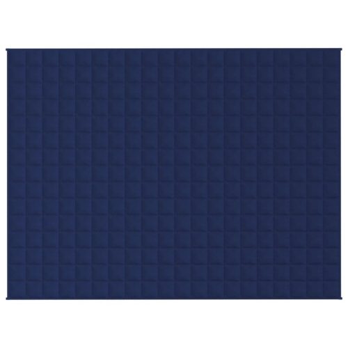  kék szövet súlyozott takaró 152 x 203 cm 7 kg