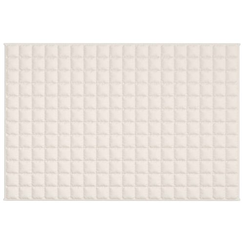  világos krémszínű szövet súlyozott takaró 122 x 183 cm 5 kg