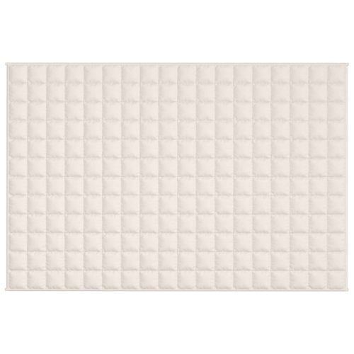  világos krémszínű szövet súlyozott takaró 122 x 183 cm 9 kg