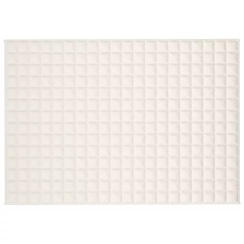  világos krémszínű szövet súlyozott takaró 135 x 200 cm 6 kg