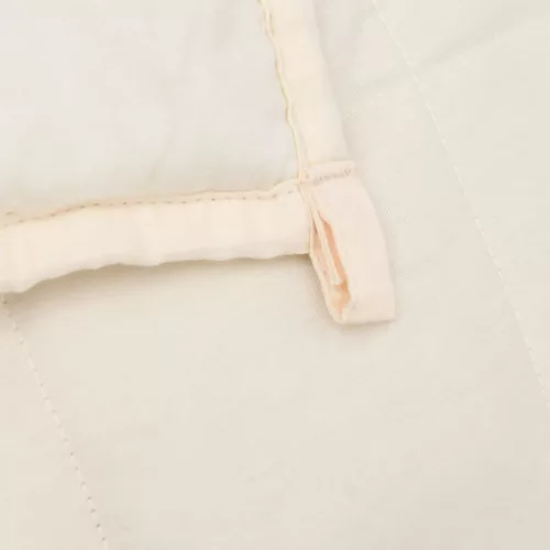  világos krémszínű szövet súlyozott takaró 135 x 200 cm 6 kg