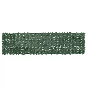  sötétzöld leveles erkélyparaván 300 x 75 cm