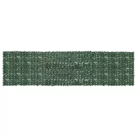 sötétzöld leveles erkélyparaván 600 x 150 cm