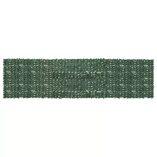  sötétzöld leveles erkélyparaván 600 x 150 cm
