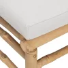  10 részes bambusz kerti ülőgarnitúra világosszürke párnákkal