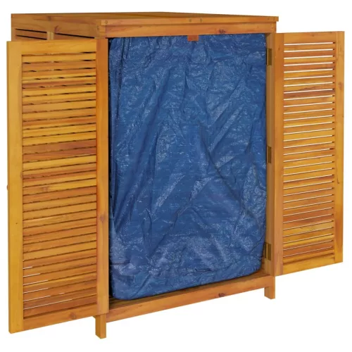  tömör akácfa kerti tárolóláda 210 x 87 x 104 cm