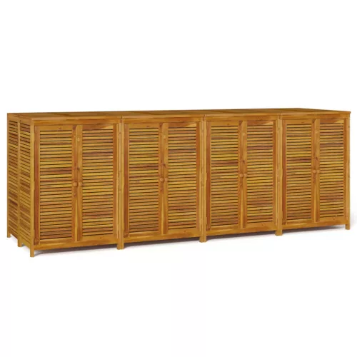  tömör akácfa kerti tárolóláda 280 x 87 x 104 cm