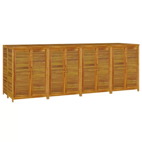  tömör akácfa kerti tárolóláda 280 x 87 x 104 cm