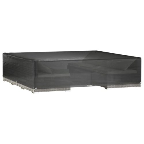  2 db négyzet alakú kerti bútorhuzat 16 fűzőlyukkal 240x240x55cm