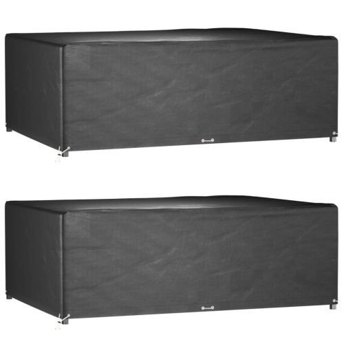  2 db téglalap alakú kerti bútorhuzat 12 fűzőlyukkal 240x180x80