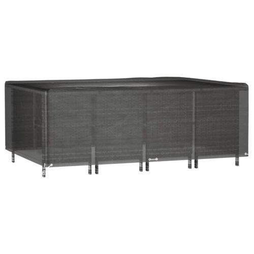  2 db téglalap alakú kerti bútorhuzat 12 fűzőlyukkal 240x180x80