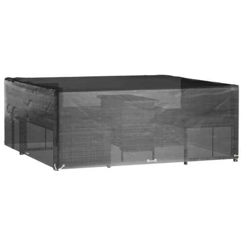  2 db négyzet alakú kerti bútorhuzat 16 fűzőlyukkal 250x250x90cm