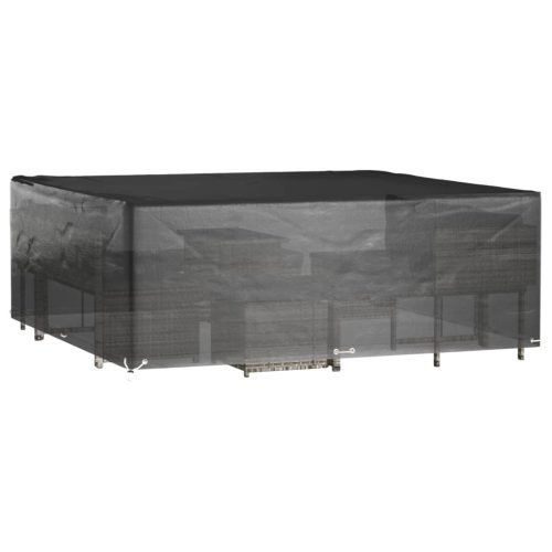  2 db négyzet alakú kerti bútorhuzat 16 fűzőlyukkal 300x300x75cm