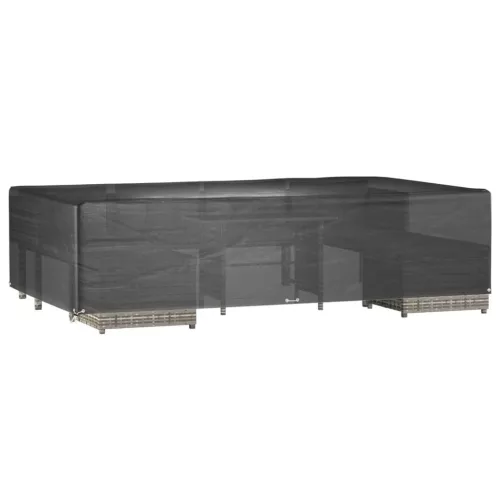  2 db téglalap alakú kerti bútorhuzat 12 fűzőlyukkal 315x180x75