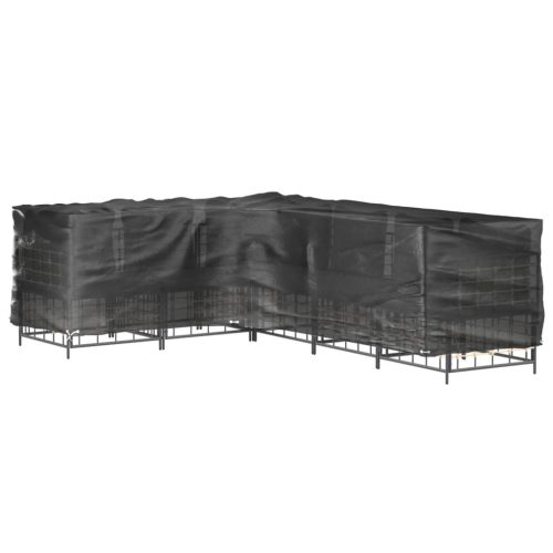  2 db L-alakú kerti bútorhuzat 16 fűzőlyukkal 210x260x80 cm